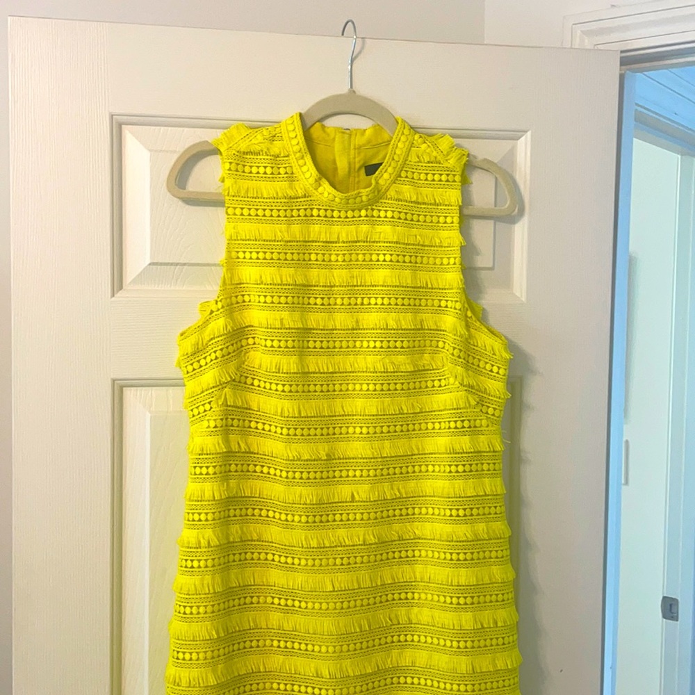 Jcrew bright yellow dress
